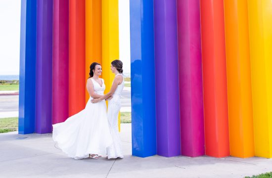 lesbian wedding santa barbara rainbow weddings lgbtq photographer queer wedding trista maja photography los angeles gay wedding photographer